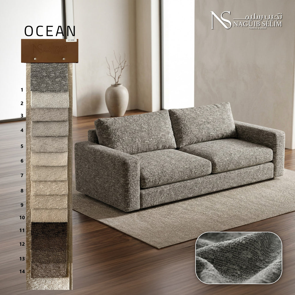 Ocean Upholstery Chenille Fabric
