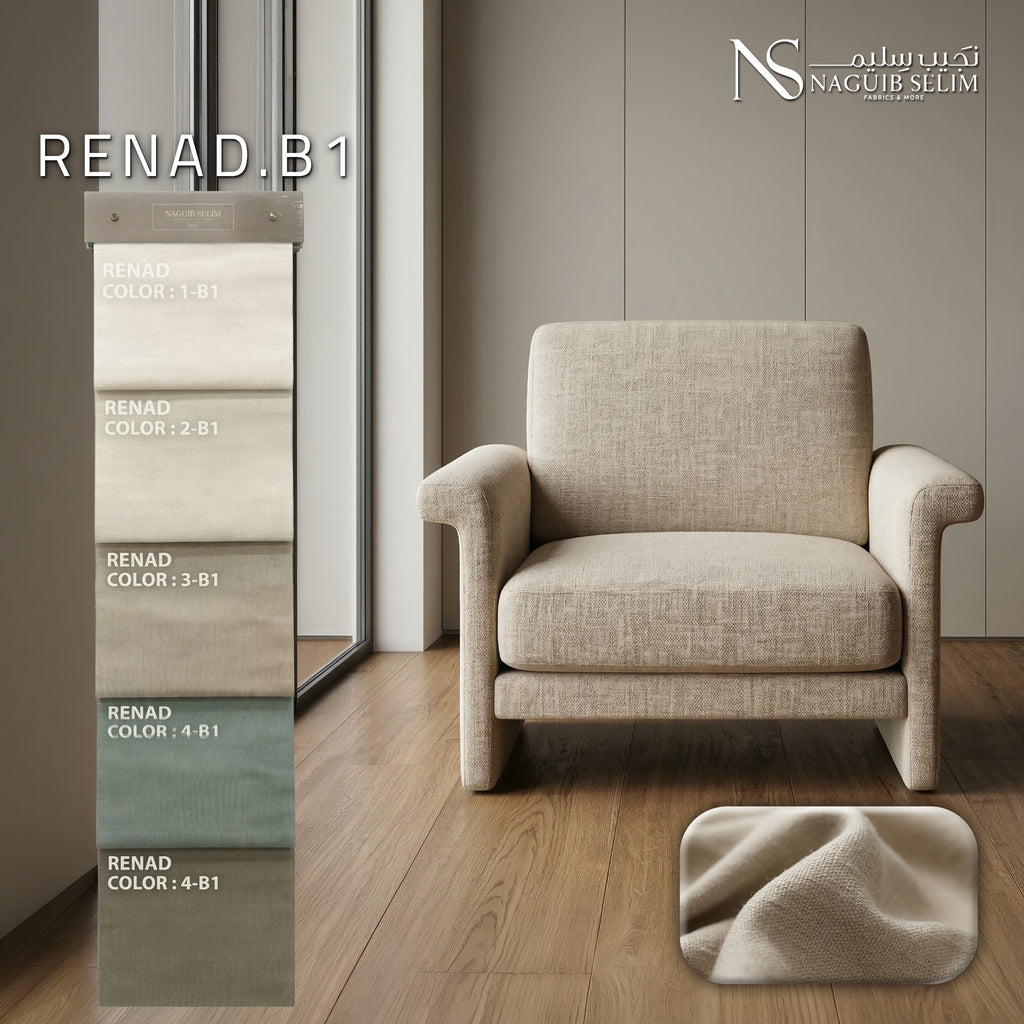 RENAD Upholstery Linen Fabric