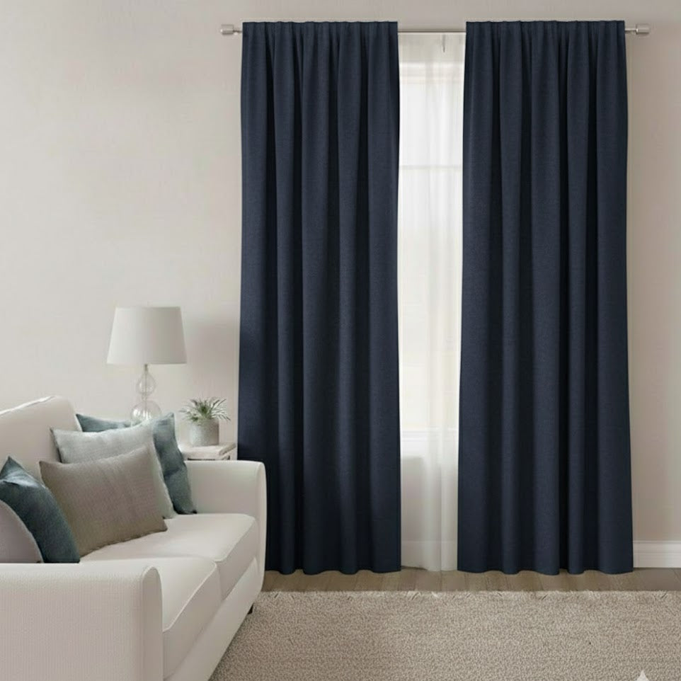 Skye Textured Linen Curtains