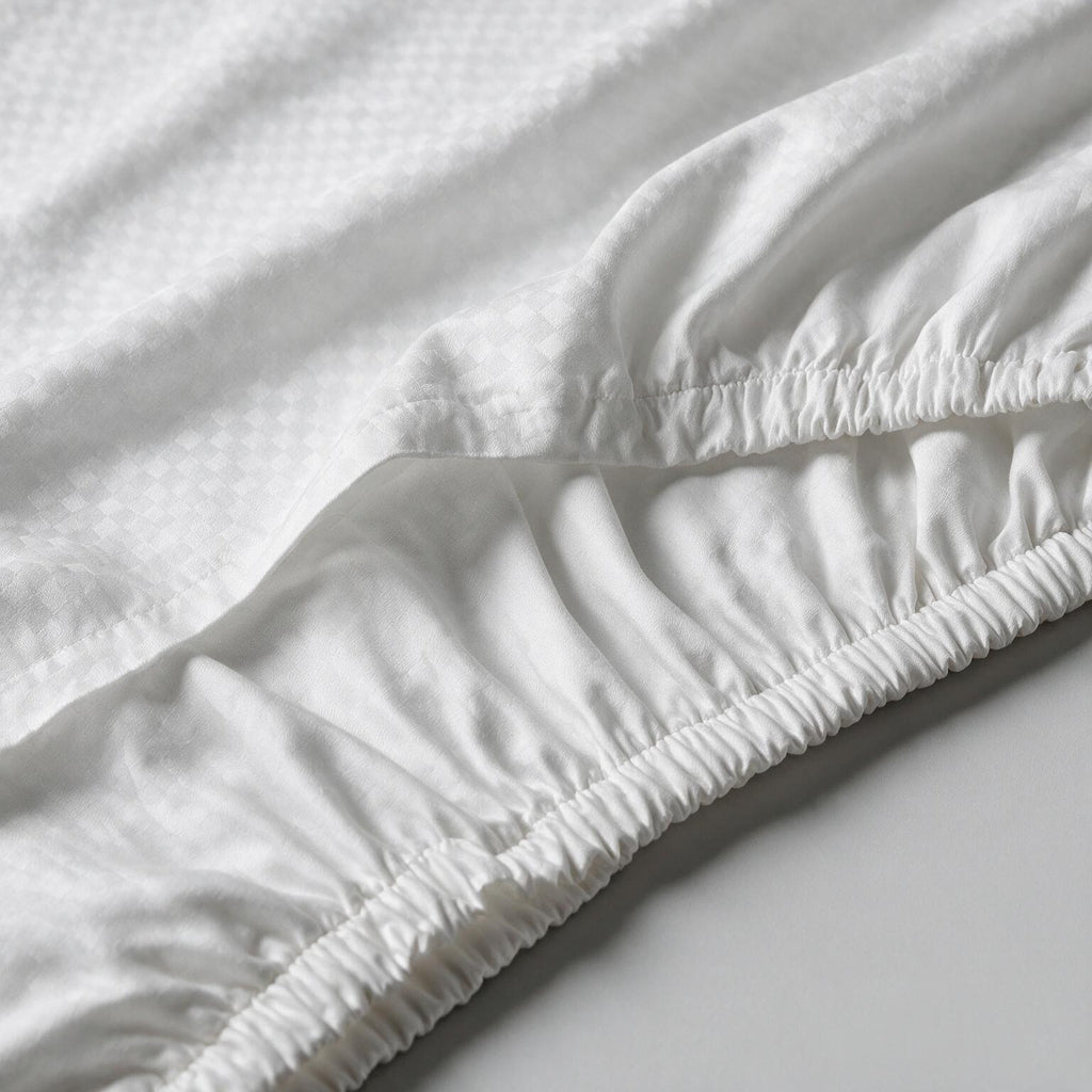 Embossed Fitted Sheet Set 2 120*200+35 W 1 P/Case 50*70