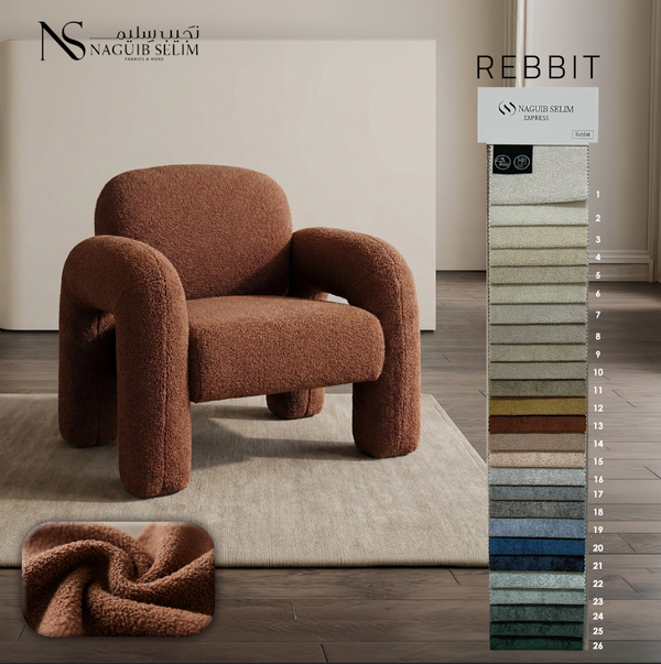 Rabbit Upholstery Linen Fabric