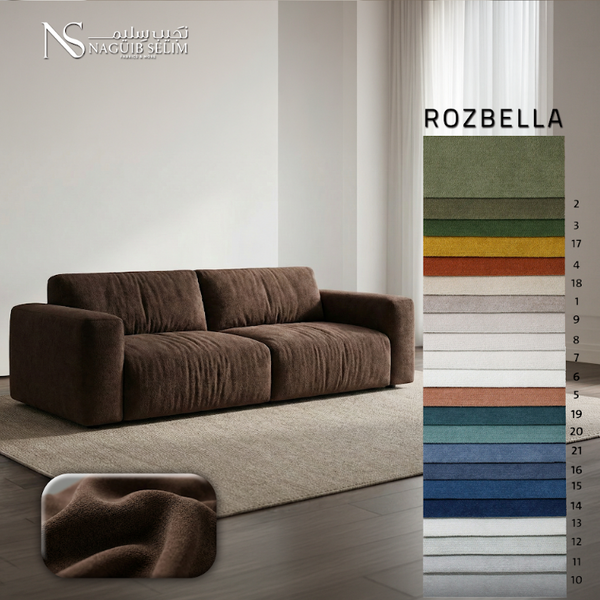 Rozbella Upholstery Suede Fabric
