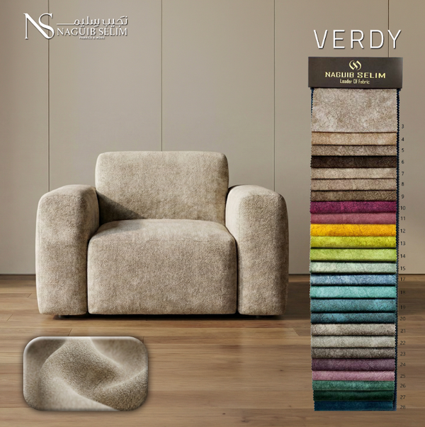 NEW VERDY Upholstery Suede Fabric