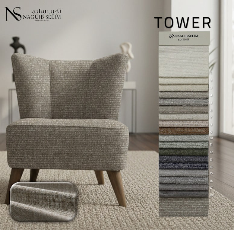 Tower Upholstery Linen Fabric