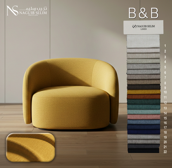 B&B Upholstery Linen Fabric