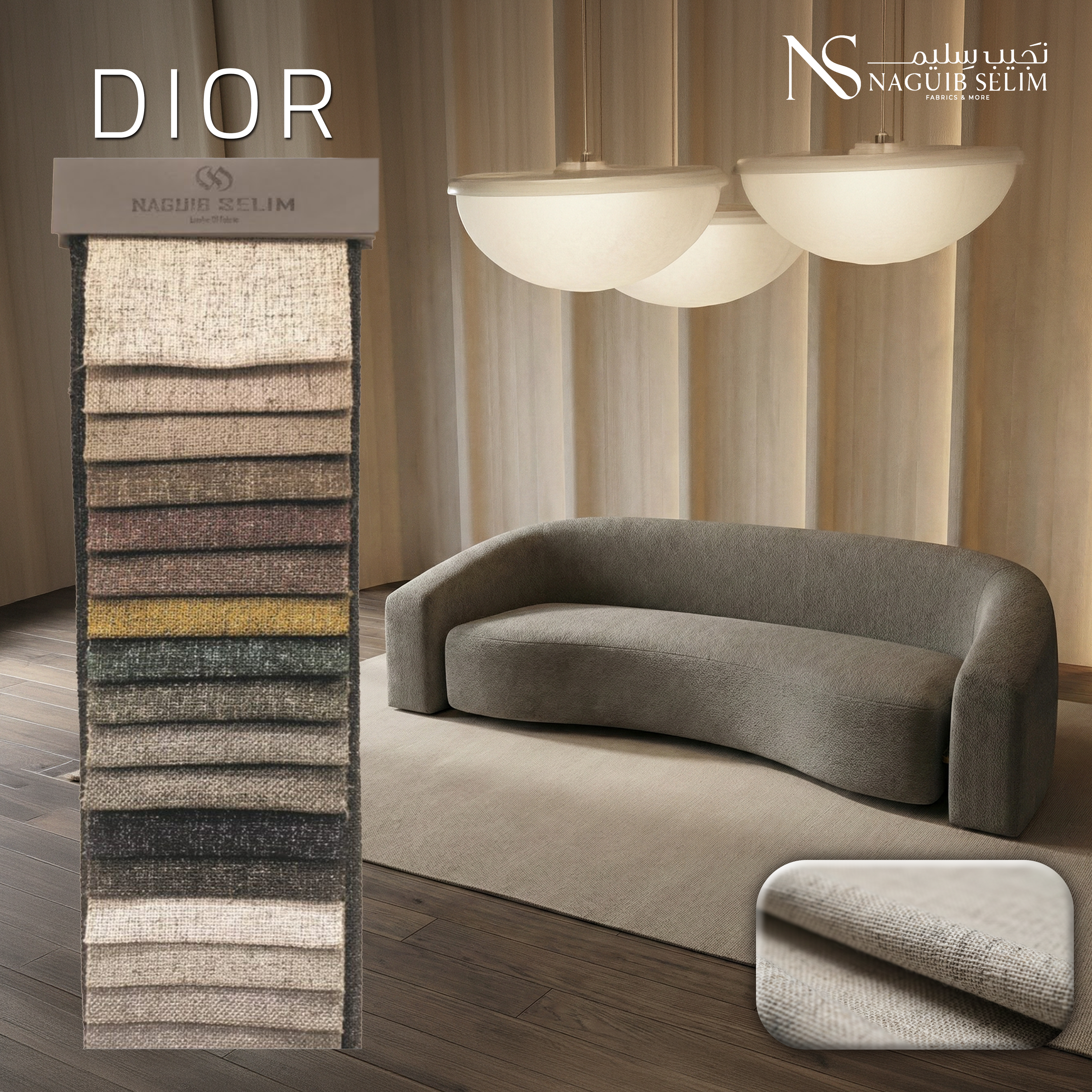 Dior Upholstery Linen Fabric