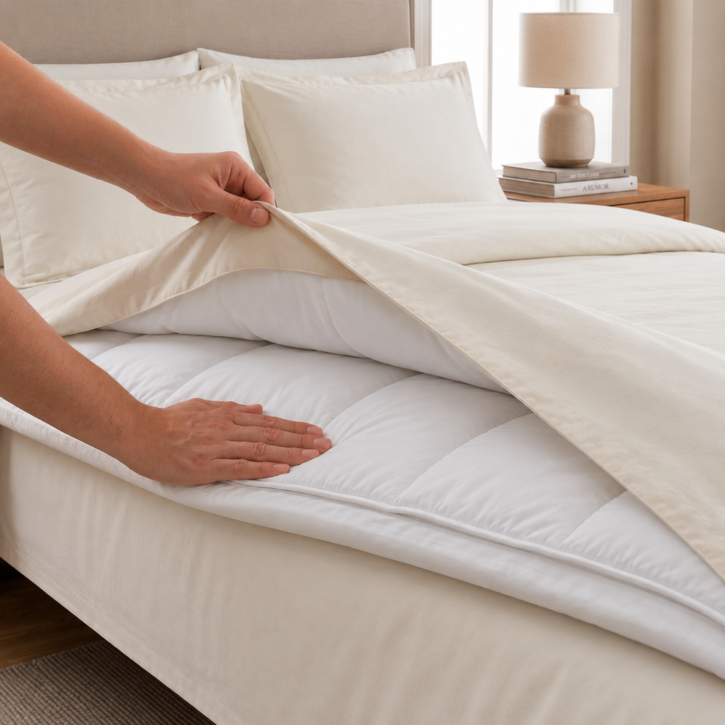 Piping section plain Duvet Cover Set 3 220*240 W 2 P/Case 50*70 white-G-PIP