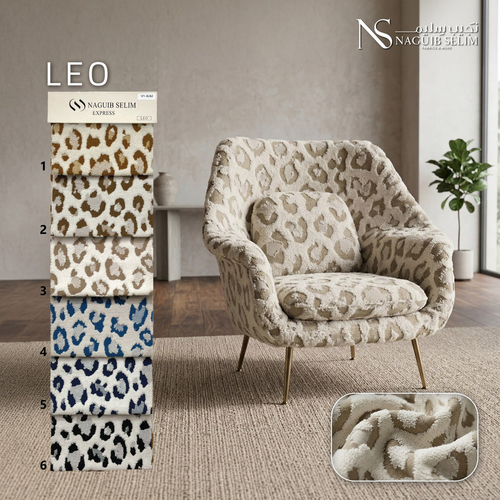 Leo Upholstery Bouclé Linen Fabric