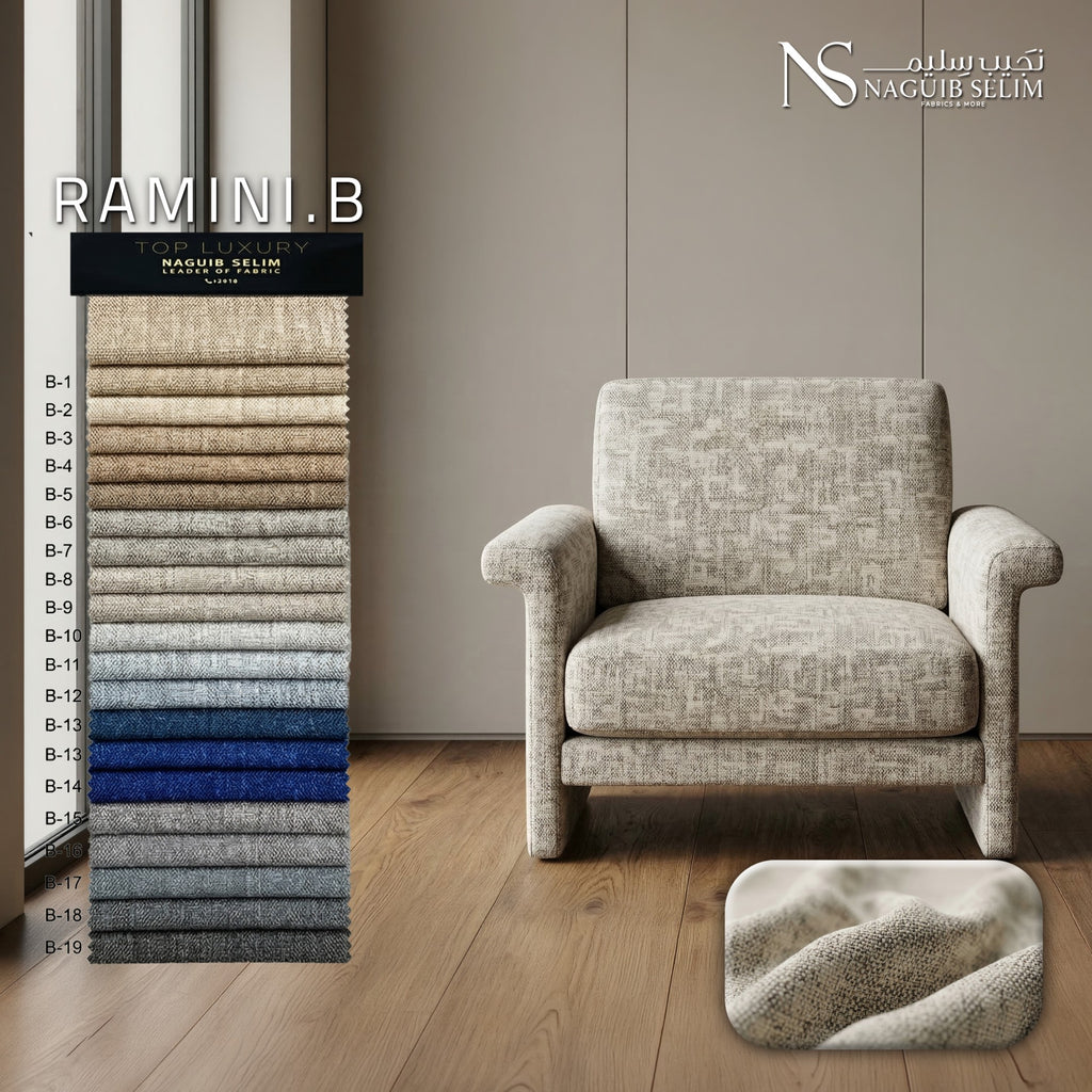 RAMINI-B Upholstery Linen Fabric