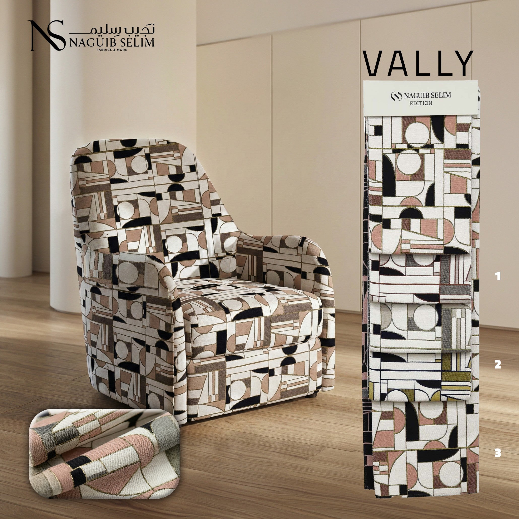 VALLY Upholstery Linen Fabric