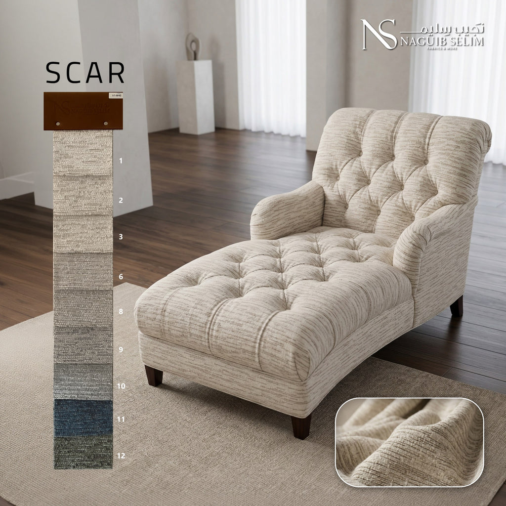 Scar Upholstery Jacquard Chenille Fabric